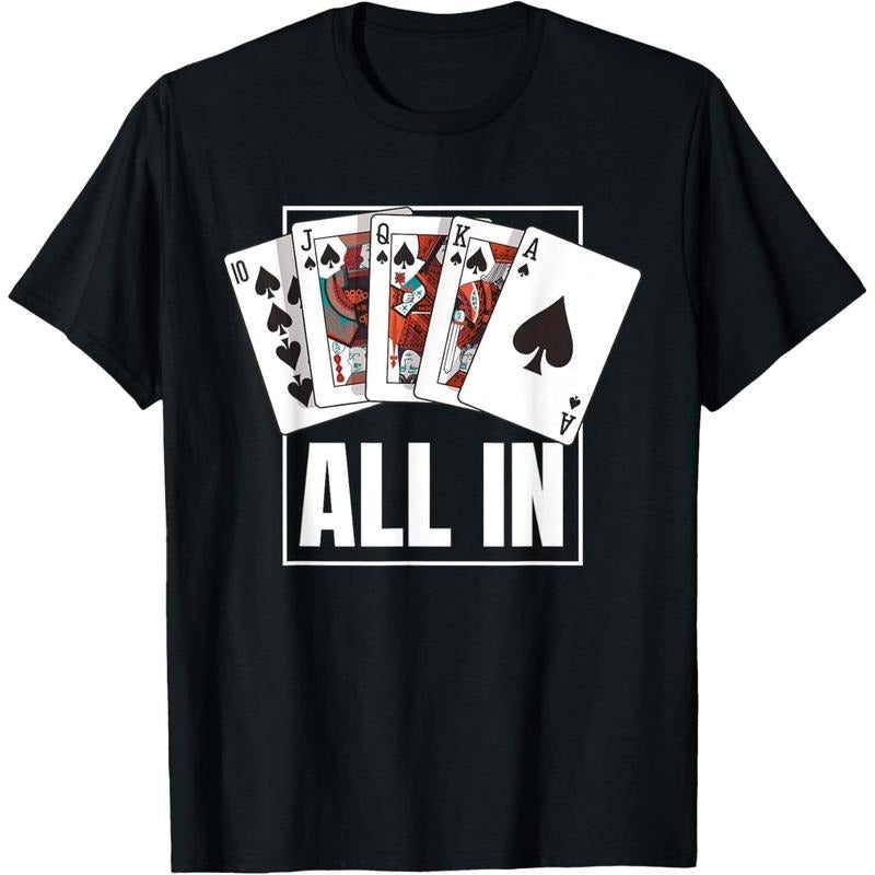 Poker Shirt Royal Flush All in Player Texas Holdem T-Shirt made in usa Hoodie, Sweatshirt | UrbanDripWear.com