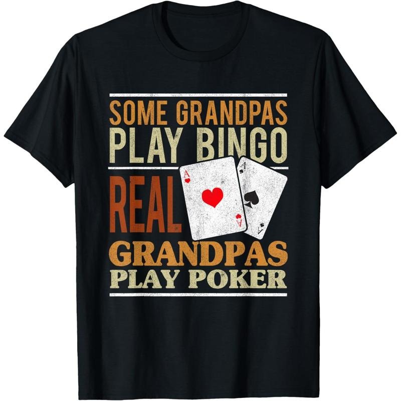 Poker Texas Holdem Real Grandpas Play Poker Funny Granddad T-Shirt made in usa Hoodie, Sweatshirt | UrbanDripWear.com
