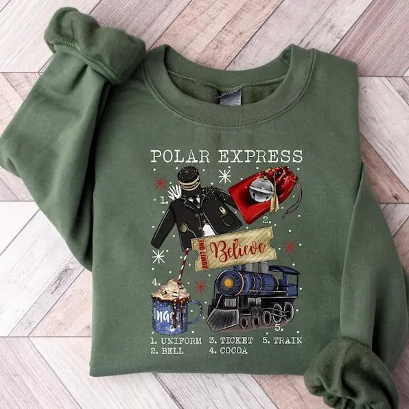 Polar Express shirt, Polar Express Trip, Christmas Family Trip, Xmas Sweat, Merry Christmas Hoodie, Gift  T-shirt,...