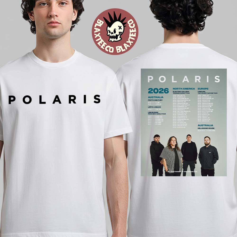 Polaris 2026 World Tour Schedule Dates Two Sided T-Shirt