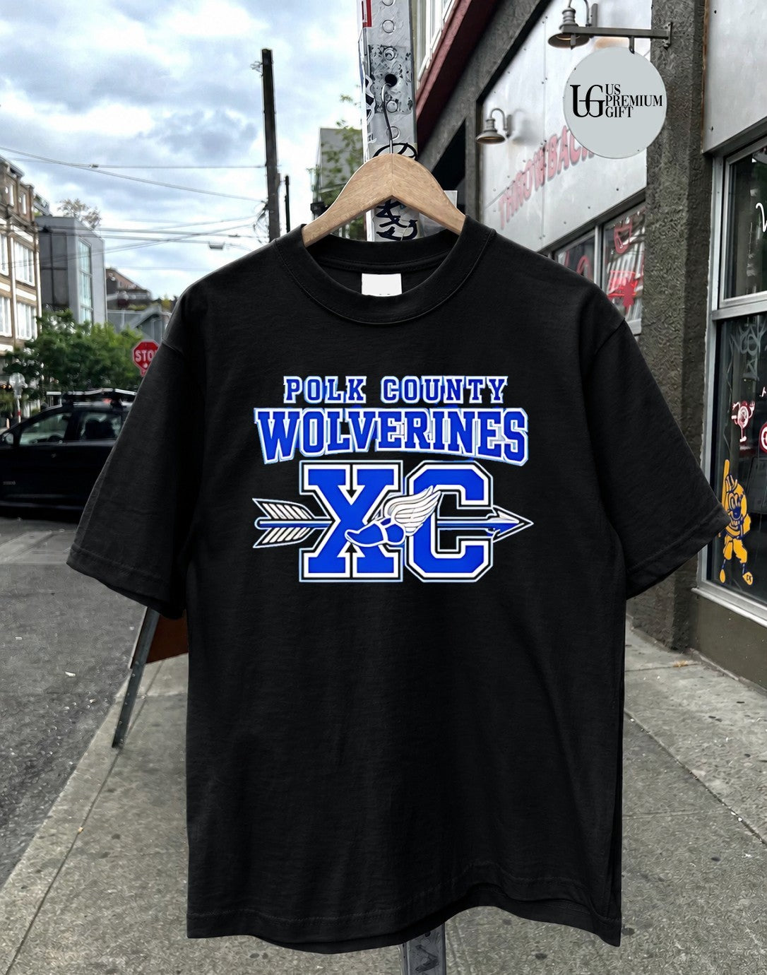 Polk County Wolverines XC Never Quit shirt
