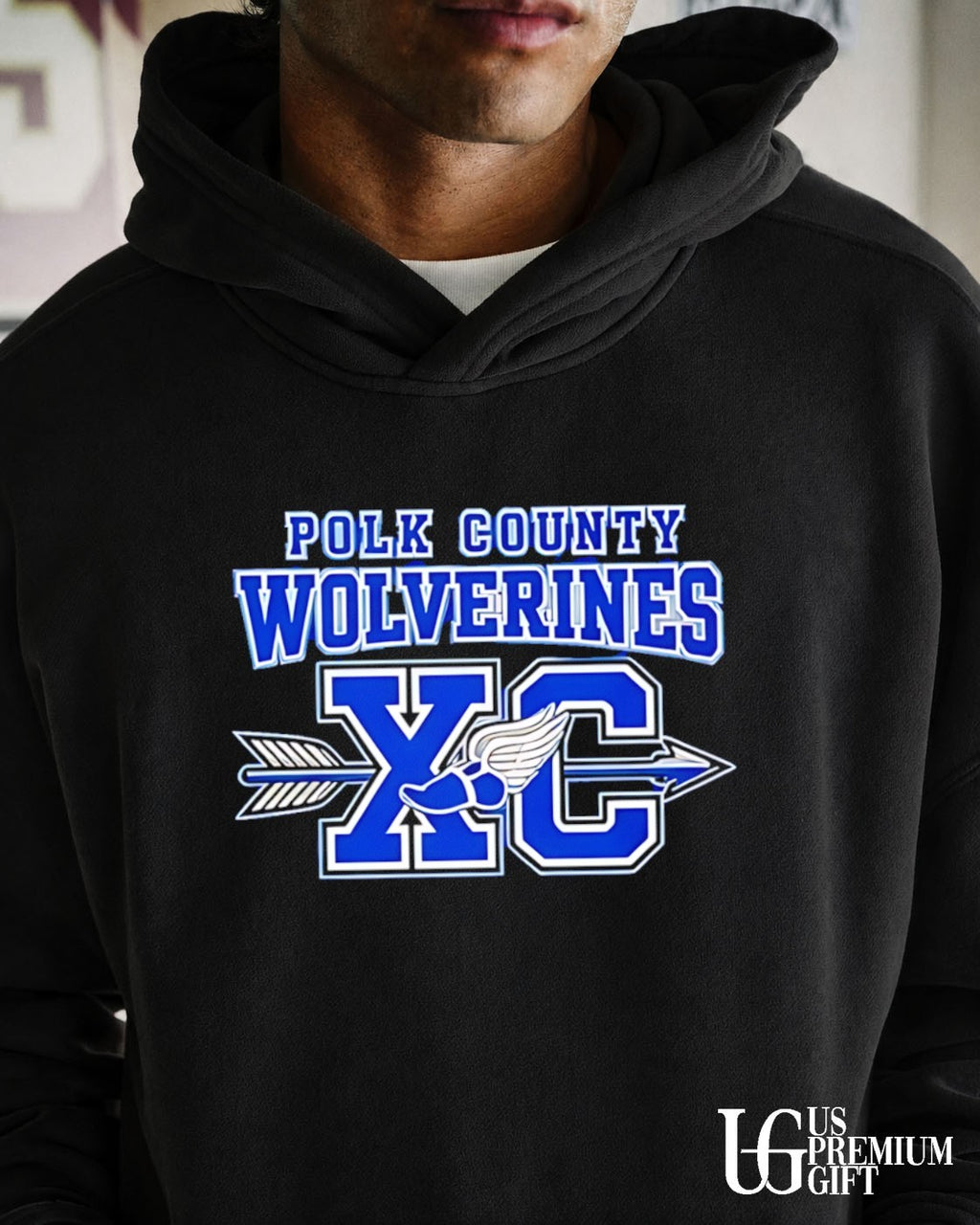 Polk County Wolverines XC Never Quit shirt
