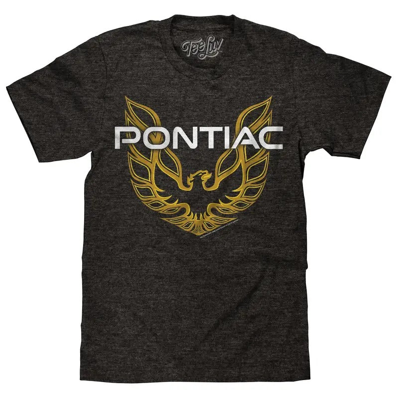 Pontiac Firebird Logo T-Shirt - Gray Hoodie, Sweatshirt | UrbanDripWear.com