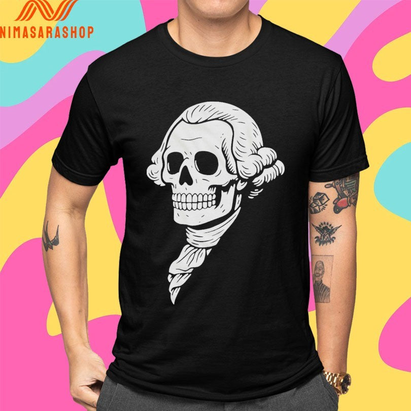 Poor Richard Monogram Logo Drilling Skull Shirts