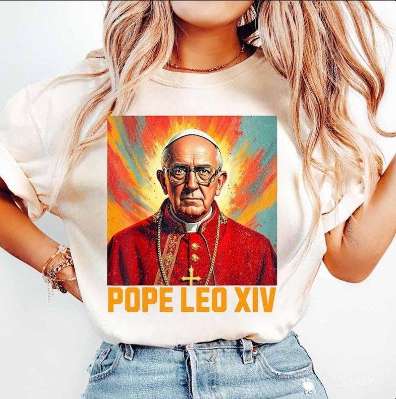 Pope Leo XIV sHIRT, New Pope Leo XIV GRAPHIC Tee Hoodie, Sweatshirt | UrbanDripWear.com