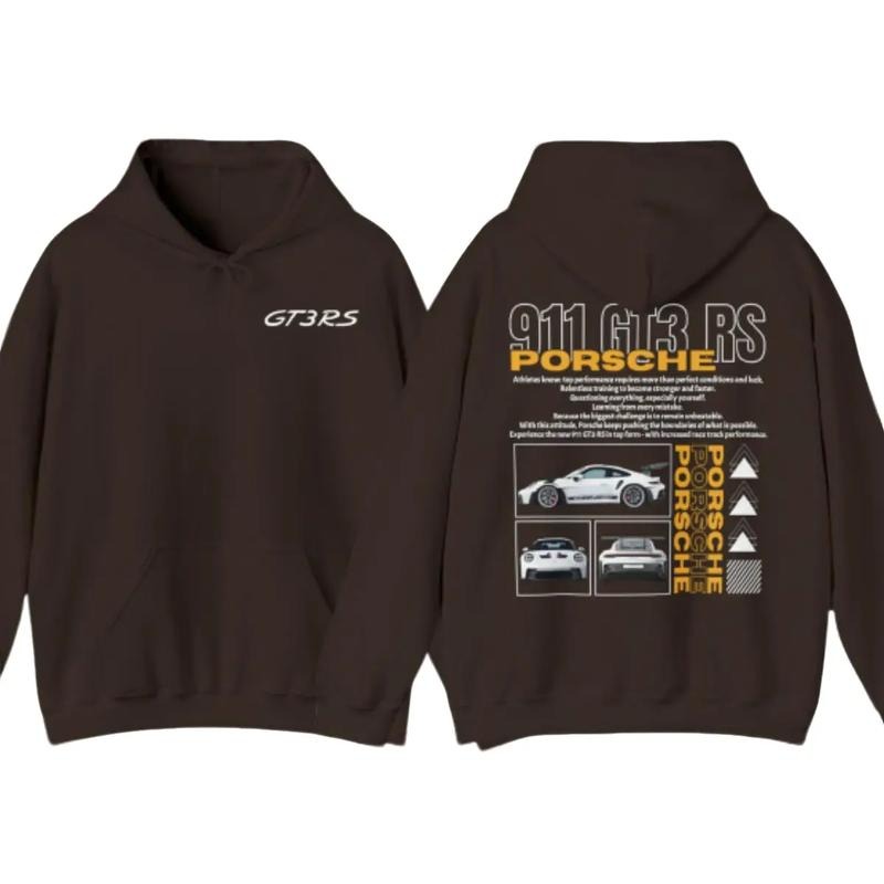 Porsche 911 GT3 RS Aesthetic 2 Sided Hoodie, Porsche 911 GT3 RS Hoodie For Men And Women, Trendy Shirt Sweatshirt