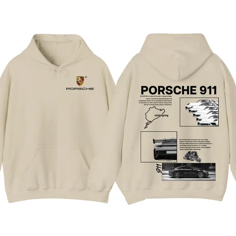 Porsche 911 Heritage Hoodie T-Shirt, Elevate Your Style with Comfort and Legendary Design Casual Cotton, For Men And...