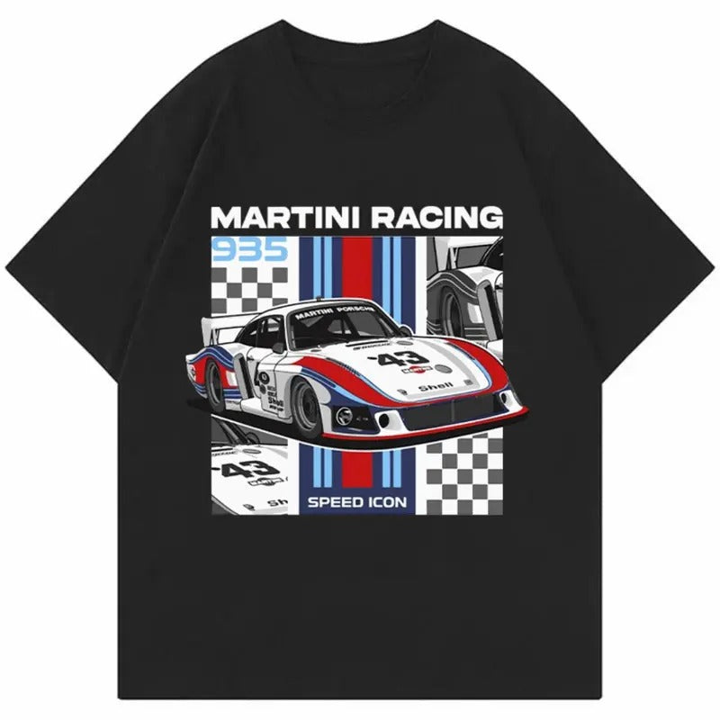 Porsche 935 Martini Racing T-Shirt, Car Enthusiast Shirt, Car Clothing Hoodie, Sweatshirt | UrbanDripWear.com