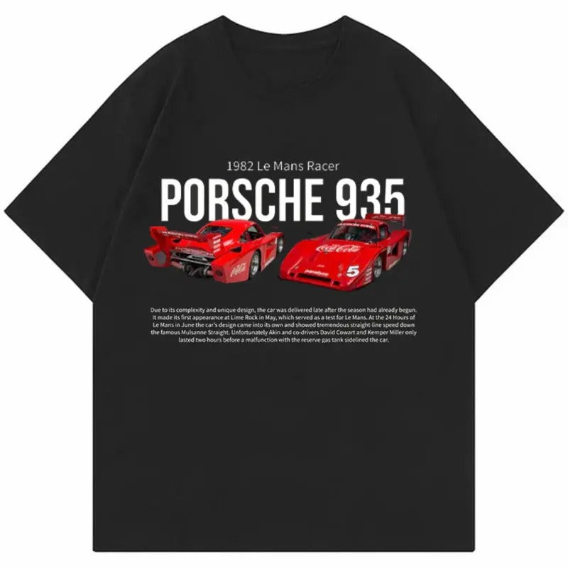 Porsche 935 Red T-shirt, Car Enthusiast Shirt, Car Clothing Hoodie, Sweatshirt | UrbanDripWear.com