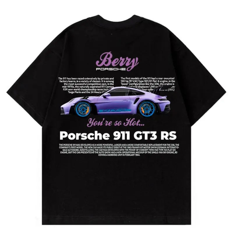 Porsche Purple Berry 911 T-shirt, Car Enthusiast Shirt, Car Clothing Hoodie, Sweatshirt | UrbanDripWear.com