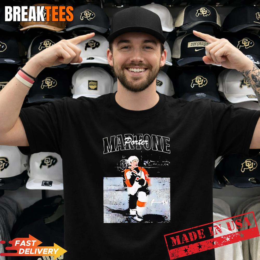 Porter Martone Philadelphia Flyers Hockey signatureT-Shirt
