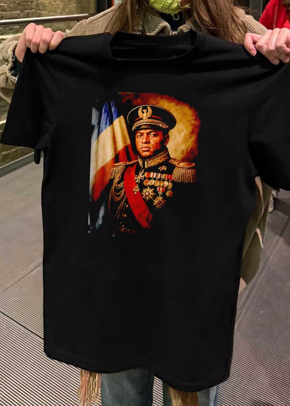 Portrait of a Military General in Full Uniform and Medal Regalia T-Shirt