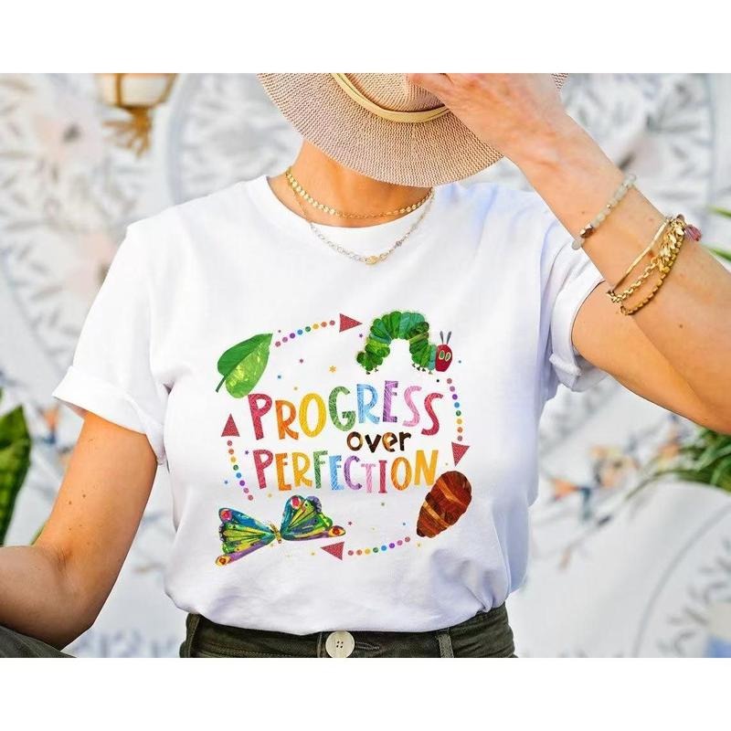 Positive and Encouraging T - Shirt: Make a Statement about Embracing Growth with a Colorful Graphic