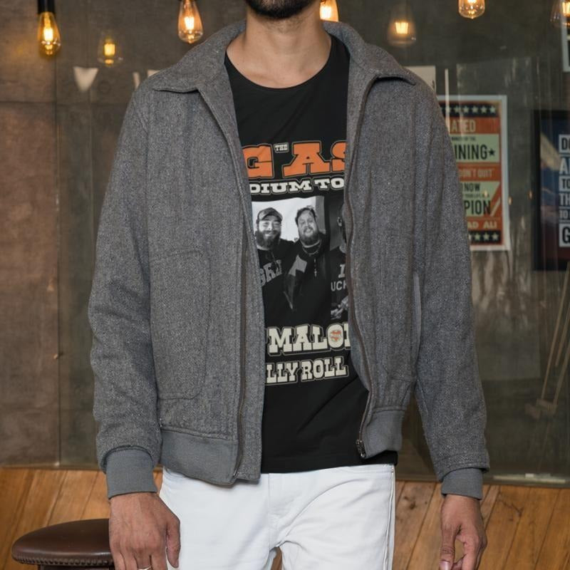 Post Roll Concert Tour T- Shirt Rapper Tee For Men Women Graphic Tee Cotton Menswear Hoodie, Sweatshirt | UrbanDripWear.com