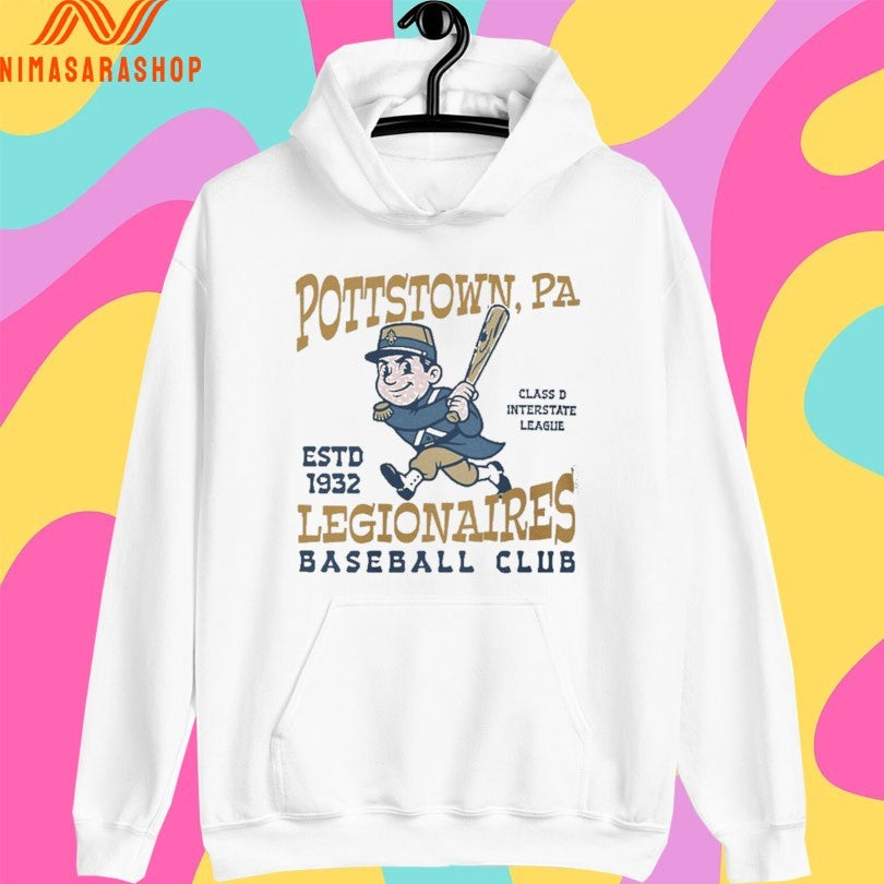Pottstown Legionaires Baseball Club Estd 1932 Class D Interstate League Shirts
