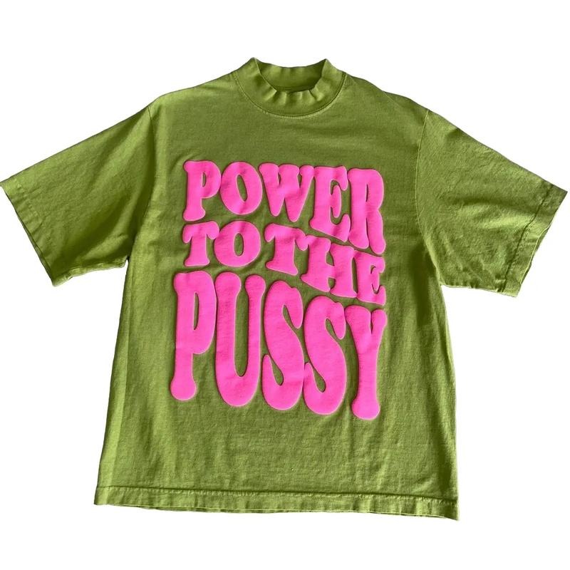 Power to the P Celery Cotton T-Shirt Casual Comfortable Hoodie, Sweatshirt | UrbanDripWear.com