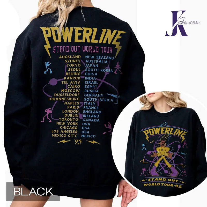Powerline Goofy Movie Comfort Colors Shirt, Vintage Powerline Stand Out T-shirt, Goofy Powerline Max Goof, A Goofy Movie...