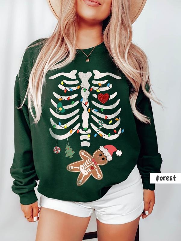 Pregnant Christmas Sweatshirt, Pregnancy Announcement Shirt, New Mom Christmas Shirt, Baby Reveal Shirt, Funny Christmas...