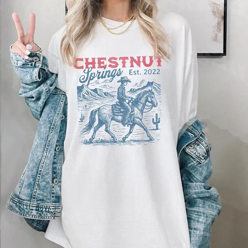 Premium  Chestnut Springs Series Books Shirt, Elsie Silver Cowboy Romance Sweatshirt, Western Cowboy Shirt, Romantasy...