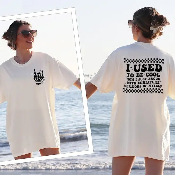 Premium  Cool Mom Shirt, Custom Mama T-Shirt, Funny Backside Mom Tee, Cool Moms Club Shirt Hoodie, Sweatshirt