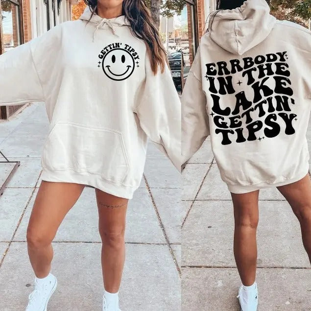Premium  Errbody At The Lake Gettin Tipsy , Lake , Camper T-Shirt Hoodie, Sweatshirt | UrbanDripWear.com