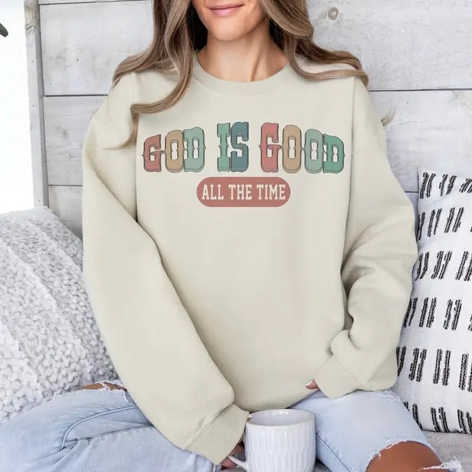 Premium  God Is Good All The Time, Easter , Bible verse, Jesus, Christian Shirt Hoodie, Sweatshirt | UrbanDripWear.com