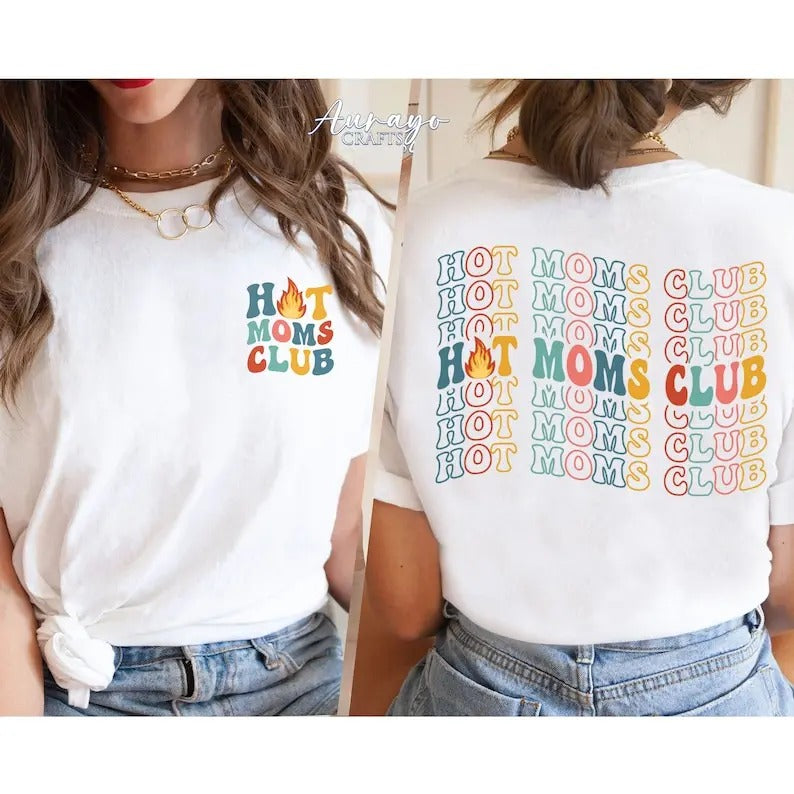 Premium  Hot Moms Club Sweatshirt, Hot Mom Sweatshirt, Mom Sweatshirt, Mama Shirt, New Mom Gift, Mom Birthday Gift, Mama...