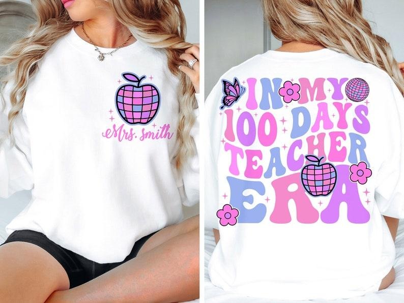 Premium  In My 100 Days of Teacher Era  , 100 Days of School, 100 Days of School sweatshirt T-Shirts, Hoodie