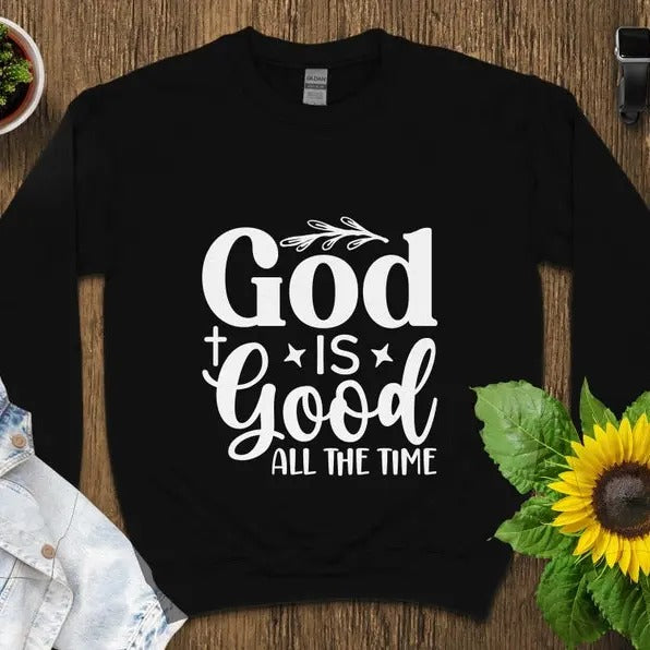 Premium  Inspirational Quote T-Shirt, God is Good All The Time, Christian Faith Tee, Religious Unisex Shirt, Positive...