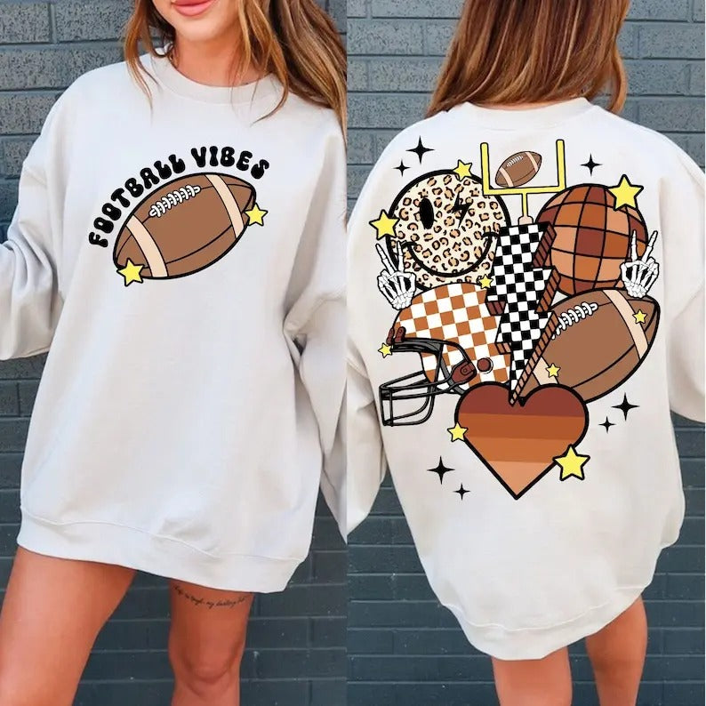 Premium  Retro football , football , Football Mama sweatshirt T-Shirts, Hoodie | UrbanDripWear.com