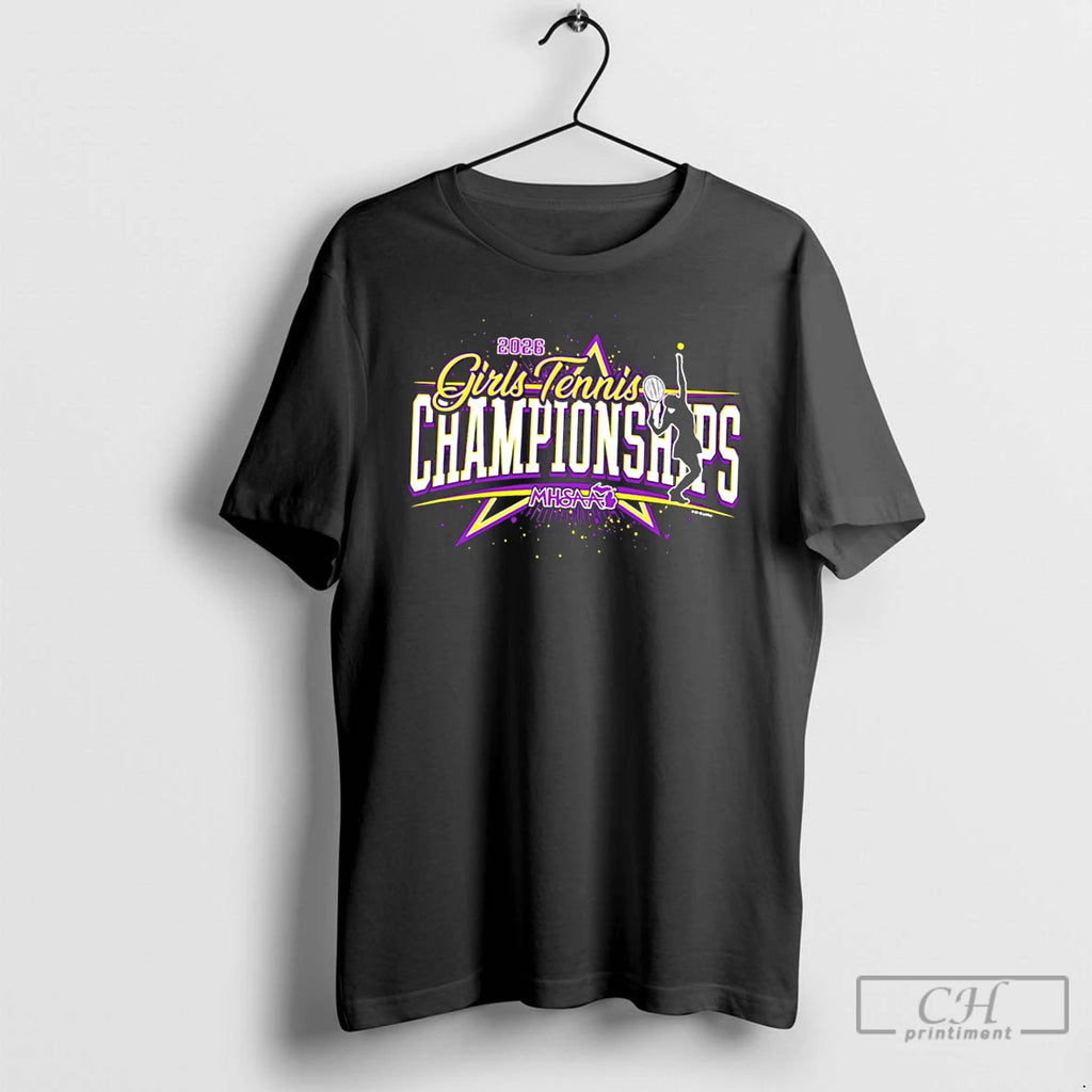 Premium 2026 Mhsaa Girls Tennis Championships Logo Tee