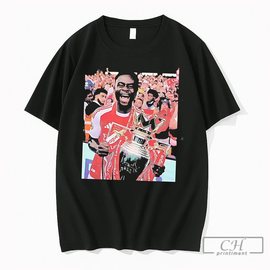 Premium Bukayo Saka Raya Premier League Champion 2026 Tee