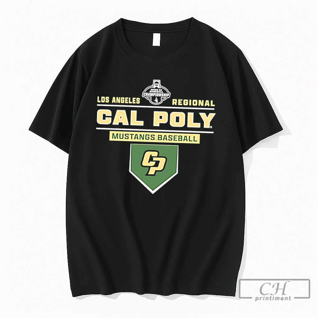 Premium Cal Poly Baseball 2026 Regional Bound Tee