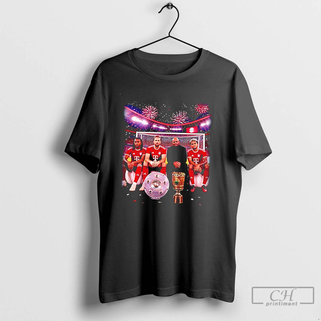 Premium Fc Bayern Munich 2026 Champions Players Celebrating Victory Tee