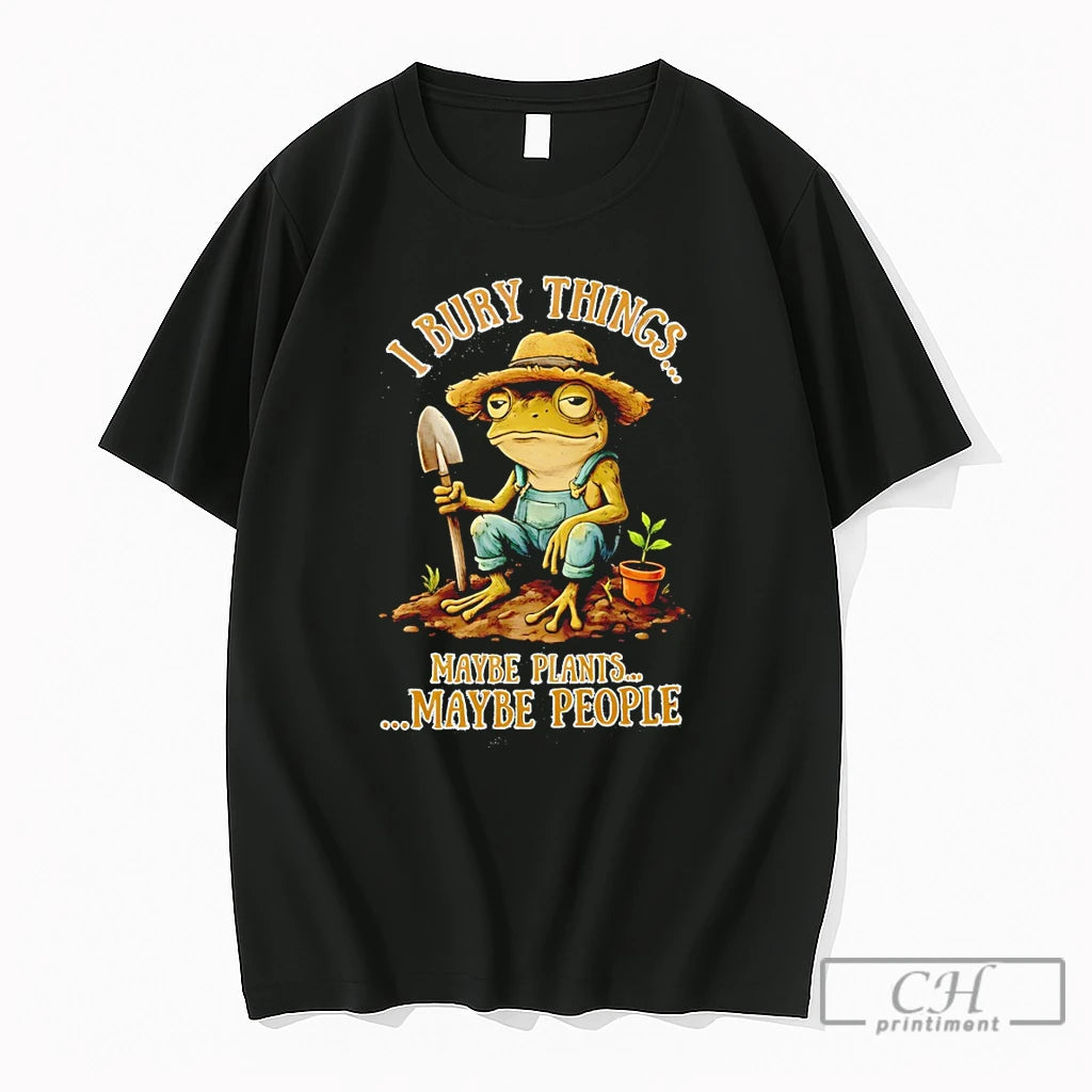 Premium Frog Gardener I Bury Things Maybe Plants Maybe People Vintage