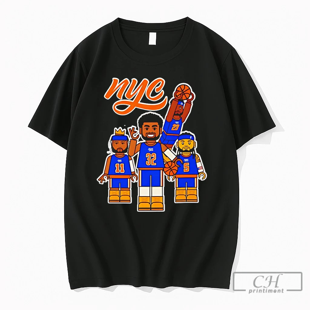 Premium Knicks Basketball Player Gamer Style Nyc Team Graphic