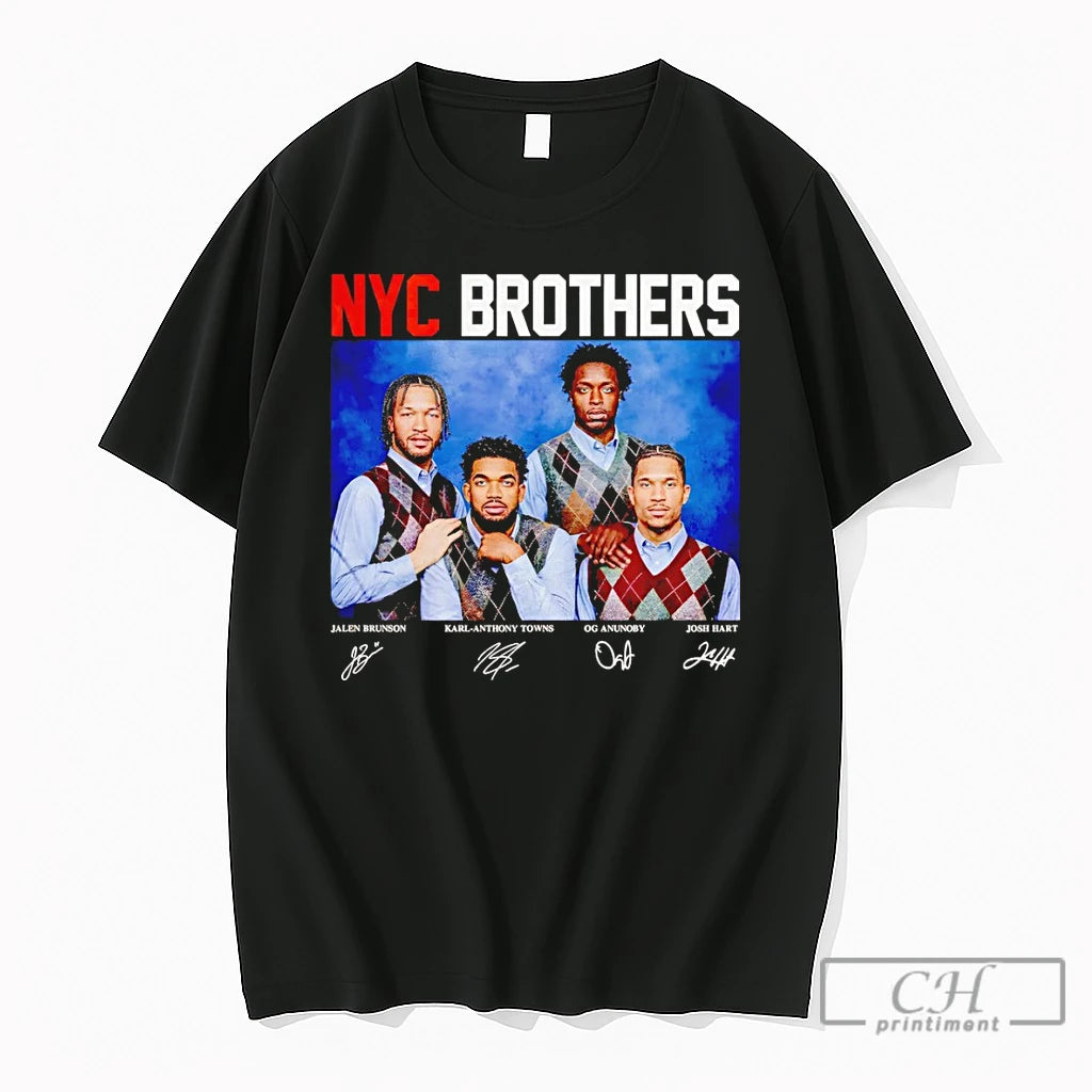 Premium Nyc Brothers Jalen Brunson Karl Josh Hart Og Anunoby Brothers Meme Vintage T Shirts