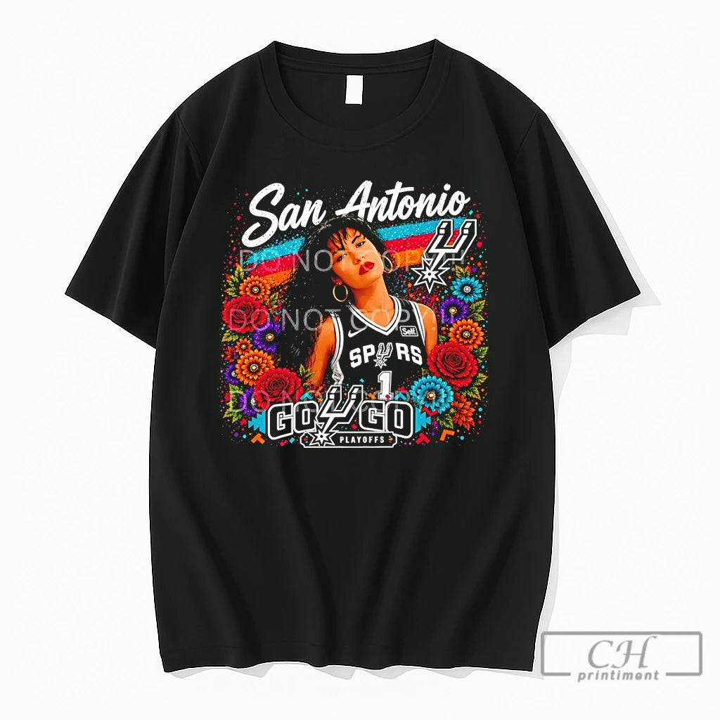 Premium Selena San Antonio Spurs Basketball Go Spurs Go Playoffs Floral 2026 T Shirts Sweater