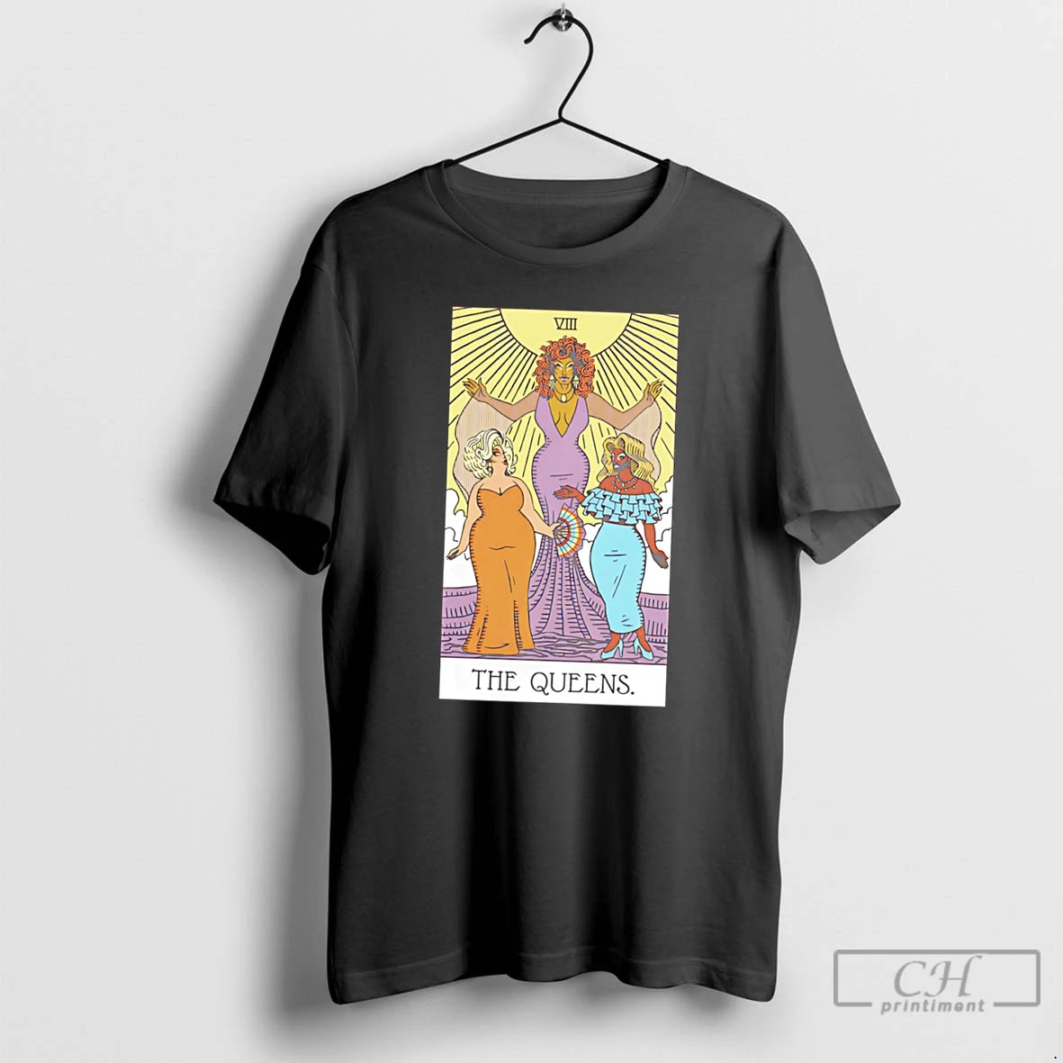 Premium The Queens Viii Tarot Cards Tee