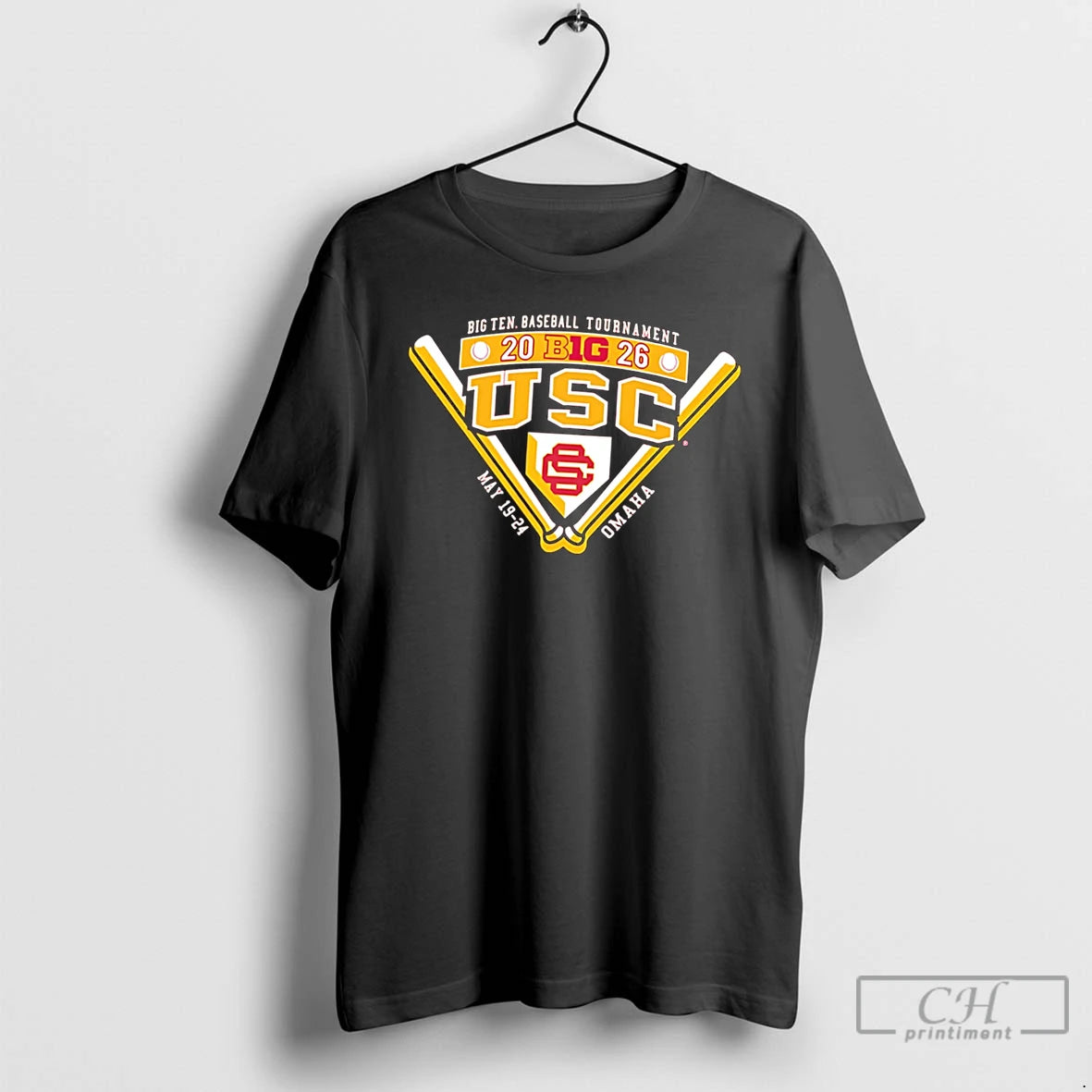 Premium Usc Trojans 2026 Big Ten Baseball Tournament Participant Tee