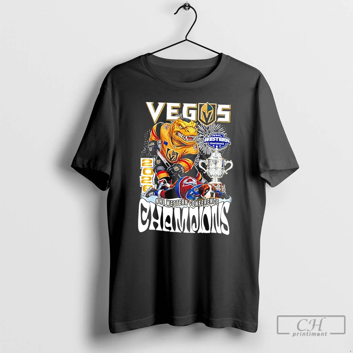 Premium Vegas Golden Knights Western Conference Championship Mascot Tee
