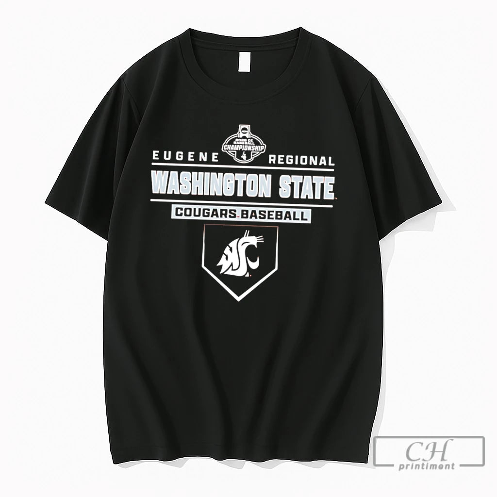 Premium Washington State Baseball 2026 Regional Bound Tee
