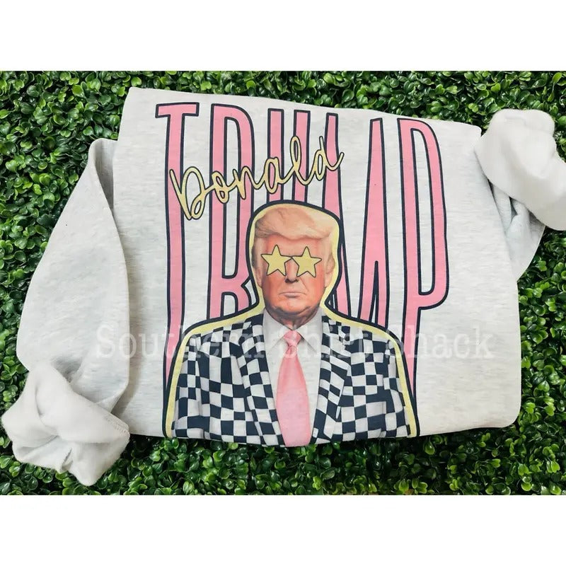 Preppy Donald Trump Sweatshirt | Trump Sweatshirt T-Shirts, Hoodie | UrbanDripWear.com
