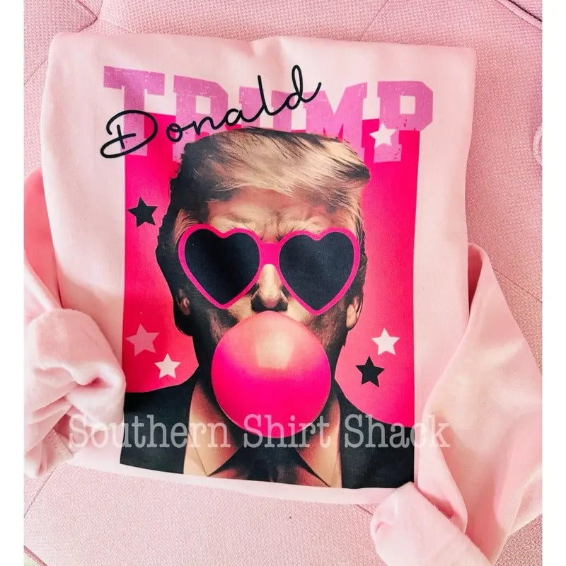 Preppy Trump Sweatshirt | Trump Bubblegum Sweatshirt T-Shirts, Hoodie | UrbanDripWear.com