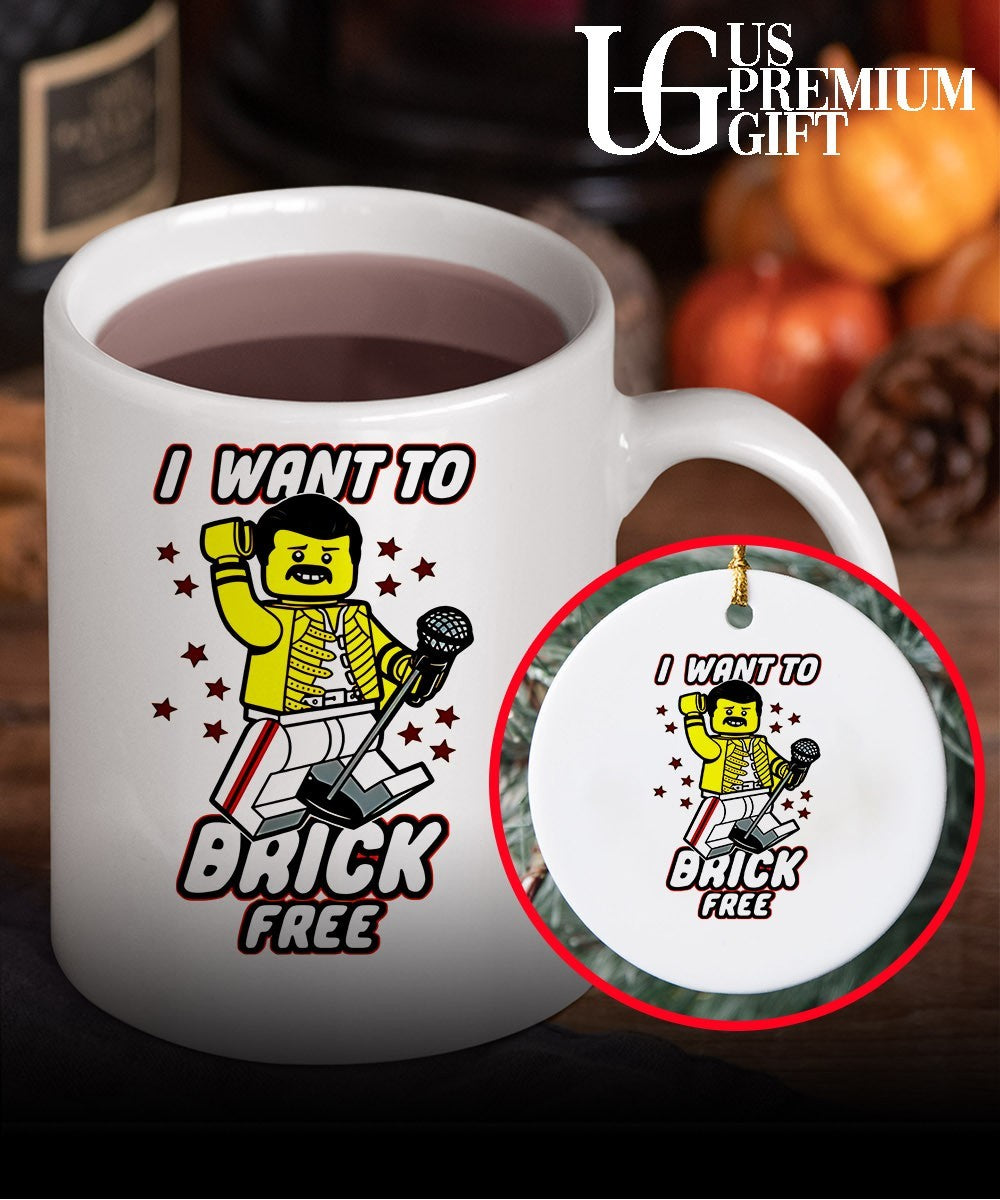 Pretty Lego Freddie Mercury I want to Brick Free shirt