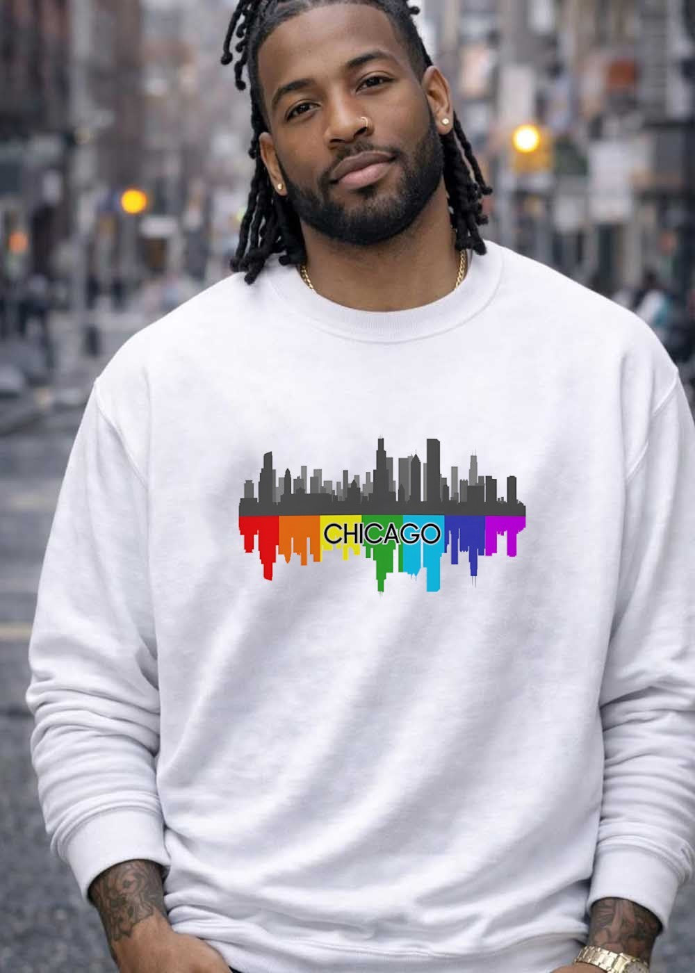 Pride City Skyline Pride Chicago T-Shirt