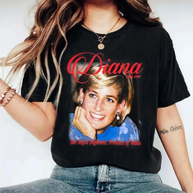 Priiincesss Diianaaaa M0byyyy Thrrriftttt Tee Shirt, Unisex Short Sleeve Tee Hoodie, Sweatshirt | UrbanDripWear.com
