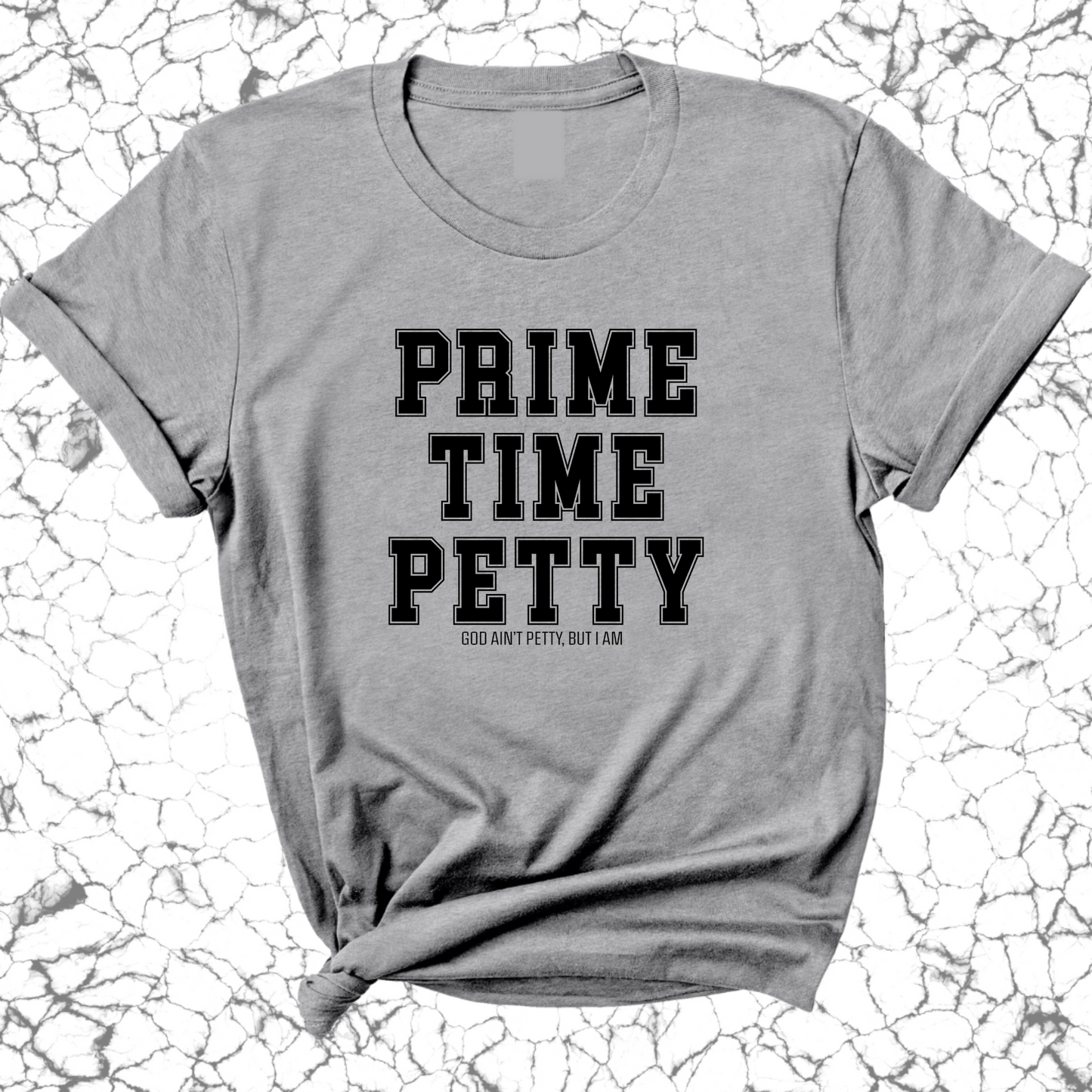 Prime Time Petty Varsity Unisex Tee