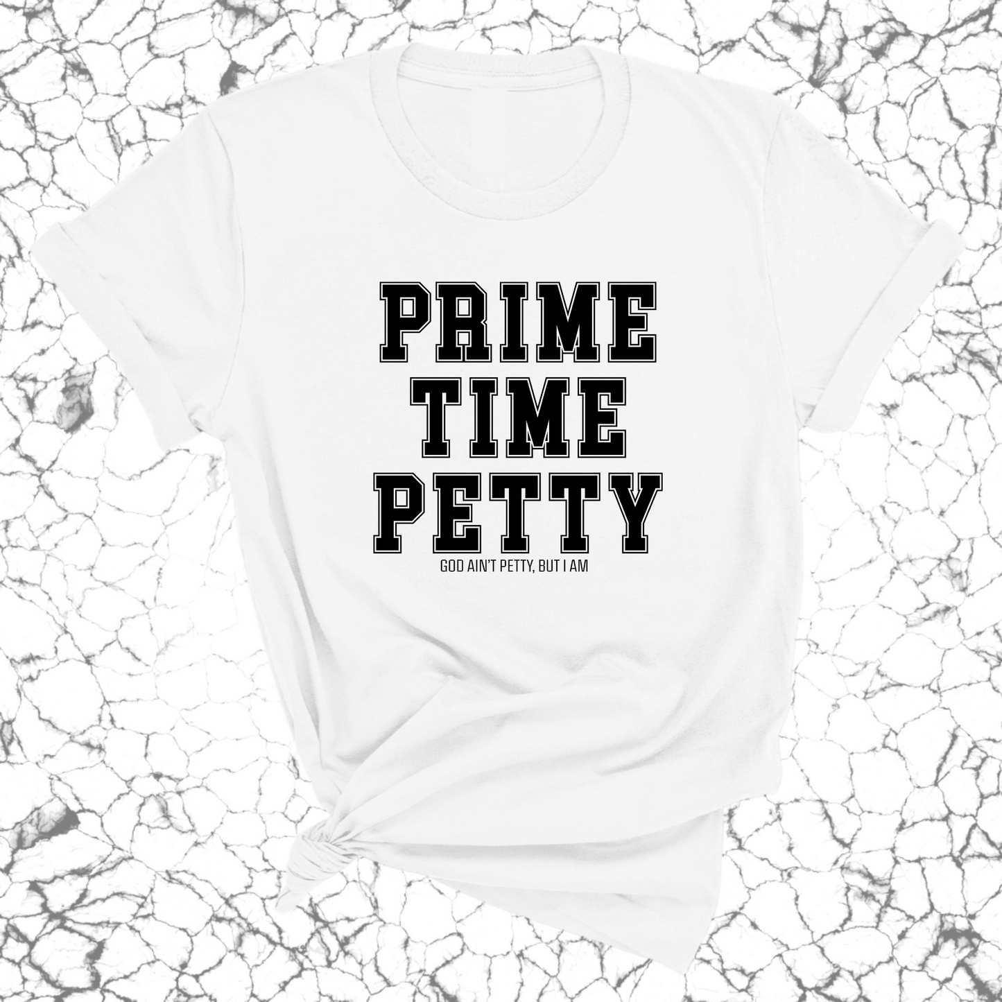 Prime Time Petty Varsity Unisex Tee