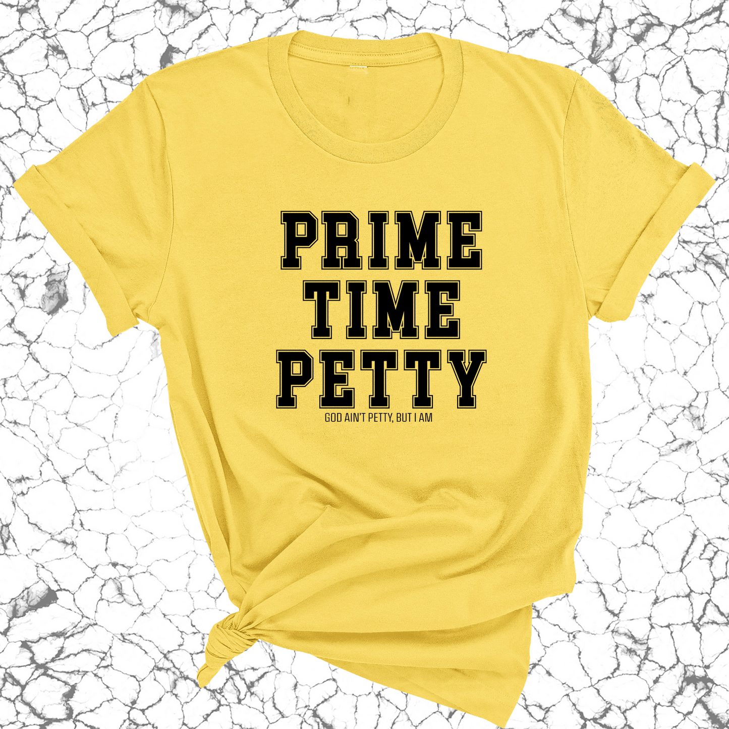 Prime Time Petty Varsity Unisex Tee
